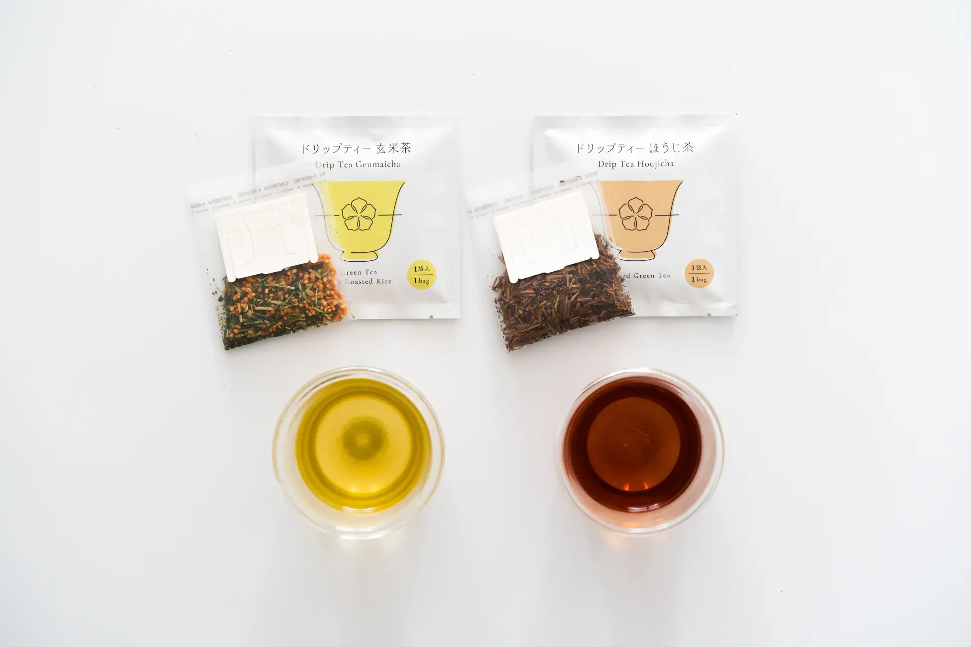 Bring a 'freshly brewed cup' to a gift for someone special or to your own reward time. Authentic drip-bag Japanese tea that needs no teapot makes its debut
