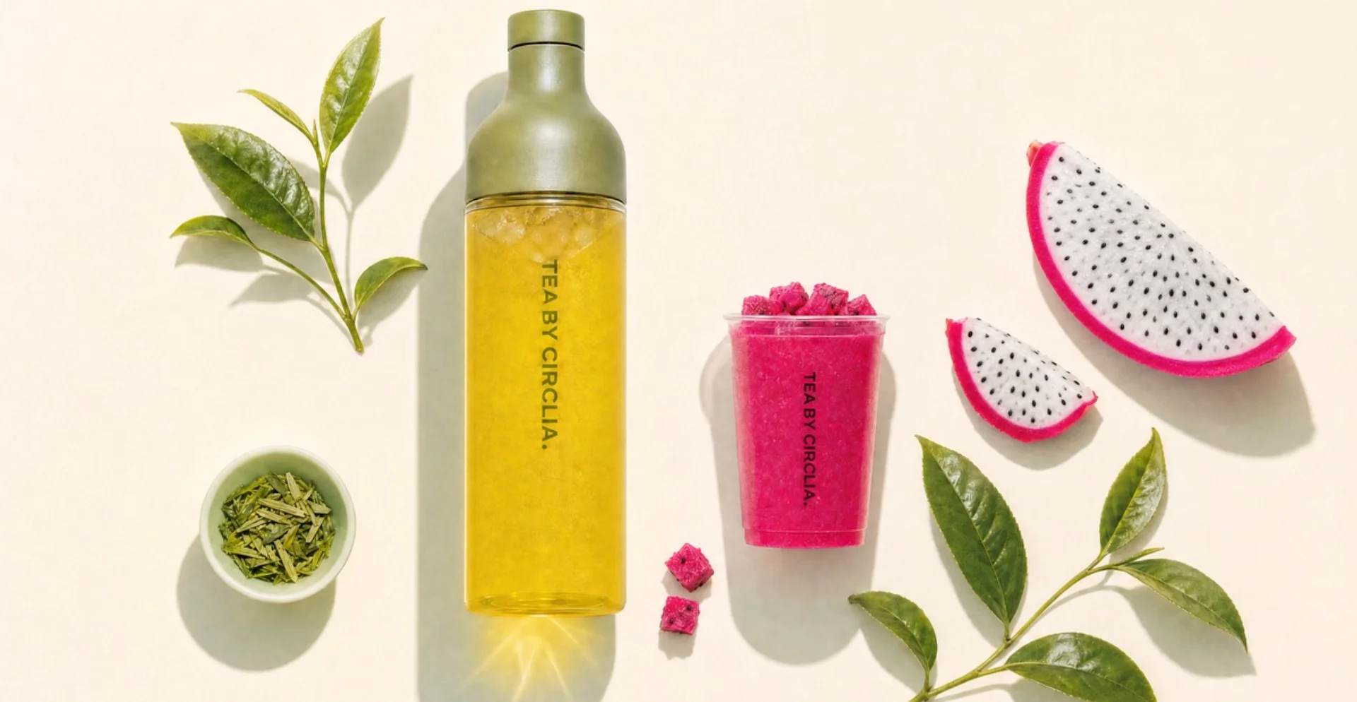 [5/30 Only, First 50 Cups Free] "Clean Energy as a Coffee Alternative" — Next-Generation Tea Stand "TEA BY CIRCLIA" Featuring Organic Green Tea (Yame-cha) × Dragon Fruit Pops Up at Hakata Station Underground