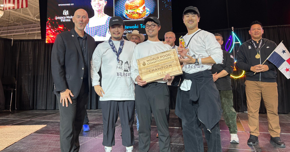 Tokyo Burger Chef Wins World Food Championships with Matcha-and-Wagyu Burger